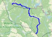 Bory Tucholskie, Czersk Świecki- Jezioro Brzeźno - mapa trasy gps - marsz