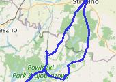 Strzelno - mapa trasy gps - rower trekkingowy
