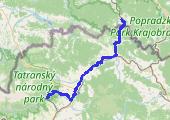 2016-05-15 Piwniczna - mapa trasy gps - rower trekkingowy