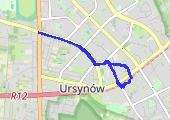 Sklep - mapa trasy gps - rower miejski