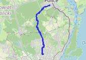 Warszewo --> Police (najszybsza) - mapa trasy gps - rower górski
