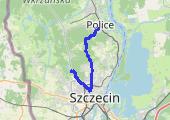 Police-->Jasne Błonia-->Głębokie - mapa trasy gps - rower górski