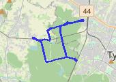 Trasa z dnia 2016-06-11 19:07 - mapa trasy gps - rower górski