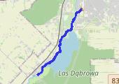 12 km w deszczu - mapa trasy gps - bieganie