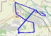 Okolice (1) - mapa trasy gps - rower trekkingowy