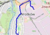 do pracy - mapa trasy gps - rower trekkingowy