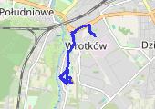 z pracy - mapa trasy gps - rower trekkingowy