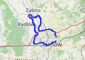 Wały z M. - mapa trasy gps - rower trekkingowy