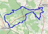 Rododendrony - mapa trasy gps - rower trekkingowy