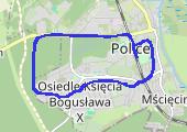 Wokół Polic - mapa trasy gps - rower górski