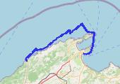 Alcudia -- Port de Soller - mapa trasy gps - łódź