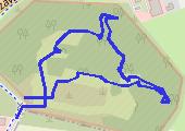 Twierdza Modlin - Fort III - Pomiechówek - mapa trasy gps - spacer