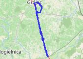 Trasa z dnia 2016-07-13 19:18 - mapa trasy gps - rower szosowy