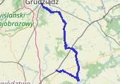 Dzień 7 Rajd Szlakiem Wielkiej Wojny 1409-1411  Sławek - mapa trasy gps - rower trekkingowy