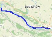 Trasa z dnia 2016-07-21 17:25 - mapa trasy gps - łódź