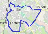 Bieganie - Koszalin Trasa Miejska I - mapa trasy gps - bieganie
