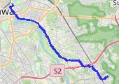 track-15 - mapa trasy gps - rower szosowy