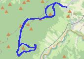 Góry Rychlebskie: Hemberk, Bilé Kameny i Krajnik - mapa trasy gps - marsz