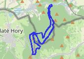 Biskupia Kopa popołudniowo z Pokrzywnej - mapa trasy gps - marsz