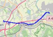 Indomann > Blausteinsee>Wuerselen - mapa trasy gps - rower górski