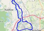 Wzdłuż Dunajca 08-08-2016 - mapa trasy gps - rower trekkingowy