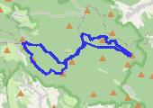 Góry Stołowe I: Skały Puchacza, Skalne Grzyby i Białe Skały - mapa trasy gps - marsz
