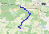 Śladków Duży -> Jasień - mapa trasy gps - bieganie