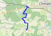 Jasień -> Śladków Duży - mapa trasy gps - bieganie