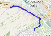 Trasa z dnia 2016-08-17 19:28 - mapa trasy gps - rower górski