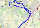 Wurselen ->Alsdorf -> Wurslen - mapa trasy gps - rower górski