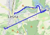 zamek Czocha 2016-08-14 15:29 - mapa trasy gps - rower trekkingowy