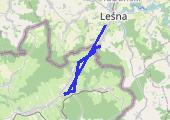 Miłoszów Czechy 2016-08-15 15:14 - mapa trasy gps - rower trekkingowy