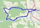 rozruch - mapa trasy gps - rower górski