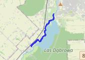 Rower - mapa trasy gps - rower trekkingowy