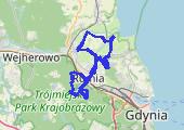 InO z Kompasem XI - mapa trasy gps - rower górski