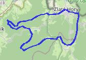 Zlatohorski Treking - trasa 50 km - mapa trasy gps - marsz