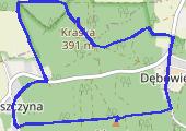 Kraska i Długota - mapa trasy gps - marsz