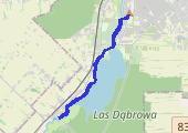 12 km bardzo spokojnie - mapa trasy gps - bieganie