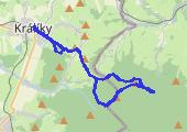 Hanušovická Vrchovina: Kralíky i Jeřáb - mapa trasy gps - marsz