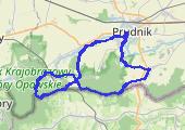 Prawie maraton po Górach Opawskich - mapa trasy gps - marsz