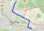 Trasa z dnia 2013-05-10 13:50 - mapa trasy gps - rower górski