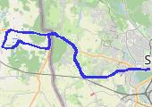 Trasa z dnia 2016-11-23 16:52 - mapa trasy gps - rower trekkingowy