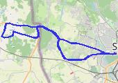 Trasa z dnia 2016-11-24 17:26 - mapa trasy gps - rower trekkingowy
