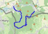 Srebrna i Biskupia Kopa - mapa trasy gps - marsz