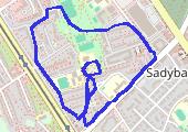 Trasa z dnia 2016-11-28 21:36 - mapa trasy gps - bieganie