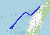 Pierwszy snorkling 2015-01-21 15:15 - mapa trasy gps - łódź