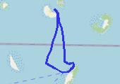 Żółwie i delfiny 2015-01-22 10:30 - mapa trasy gps - łódź