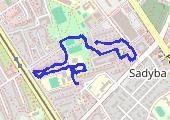 Trasa z dnia 2016-11-30 20:45 - mapa trasy gps - bieganie