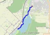 10 km po śniegu - mapa trasy gps - bieganie