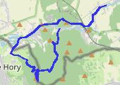 Biskupia Kopa i Skały Karolinki - mapa trasy gps - marsz